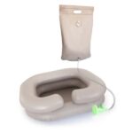 Lavapelo portátil inflable con ducha