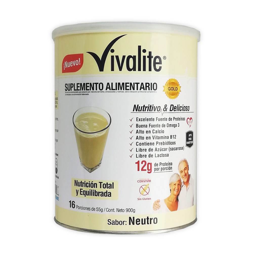 Vivalite Gold Neutro Vivalite Gold 900g (Sabor Neutro) - Imagen 1
